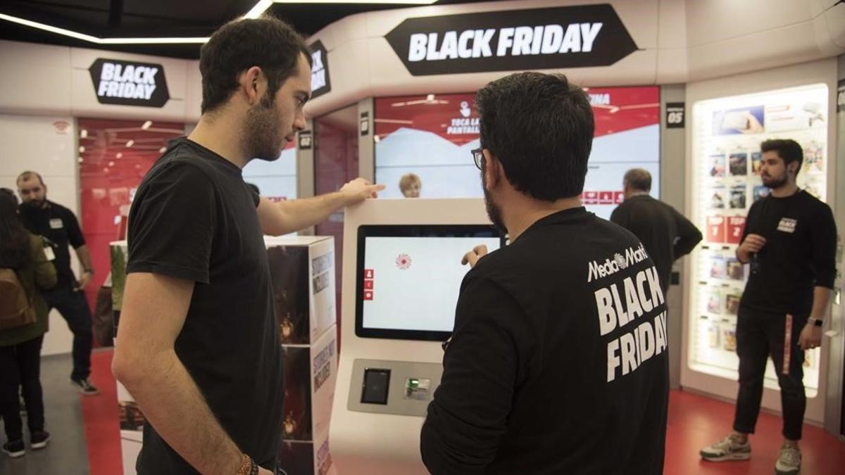 Black Friday en una tienda de Barcelona.
