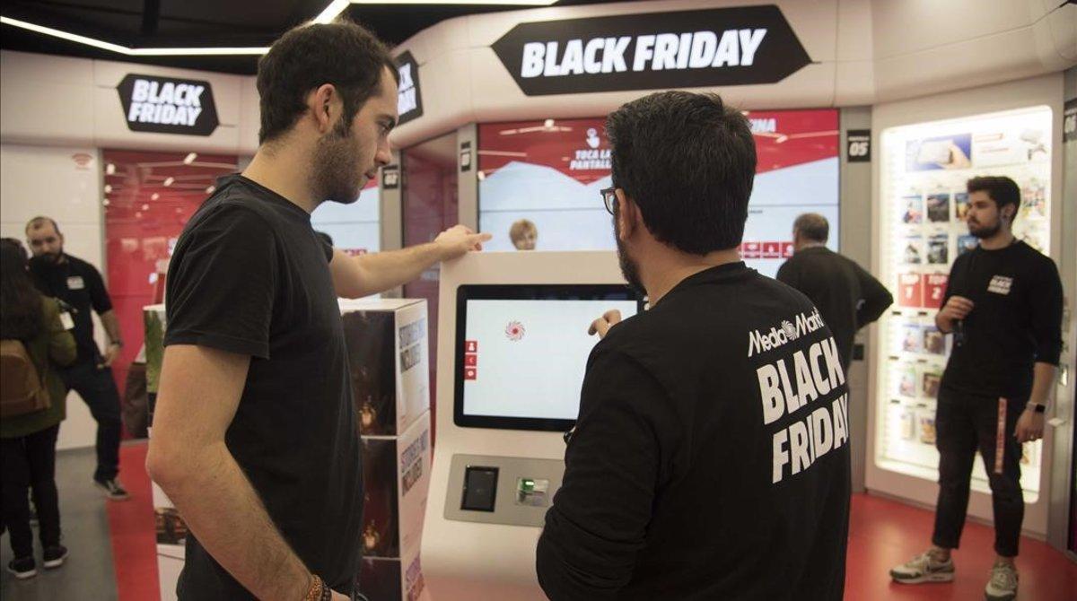 Black Friday en una tienda de Barcelona. Black Friday en una tienda de Barcelona.