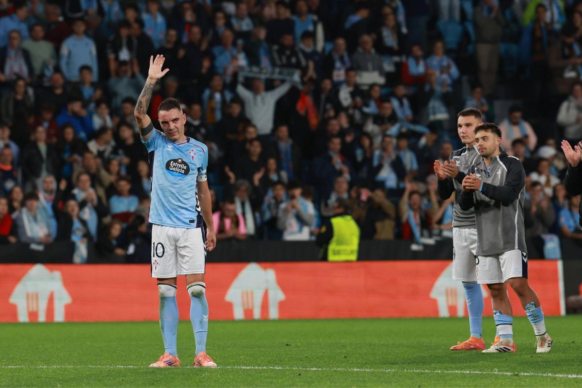 El Celta-Niza (2-1) con el homenaje a Aspas tras convertirse en el jugador celeste con más partidos disputados.
