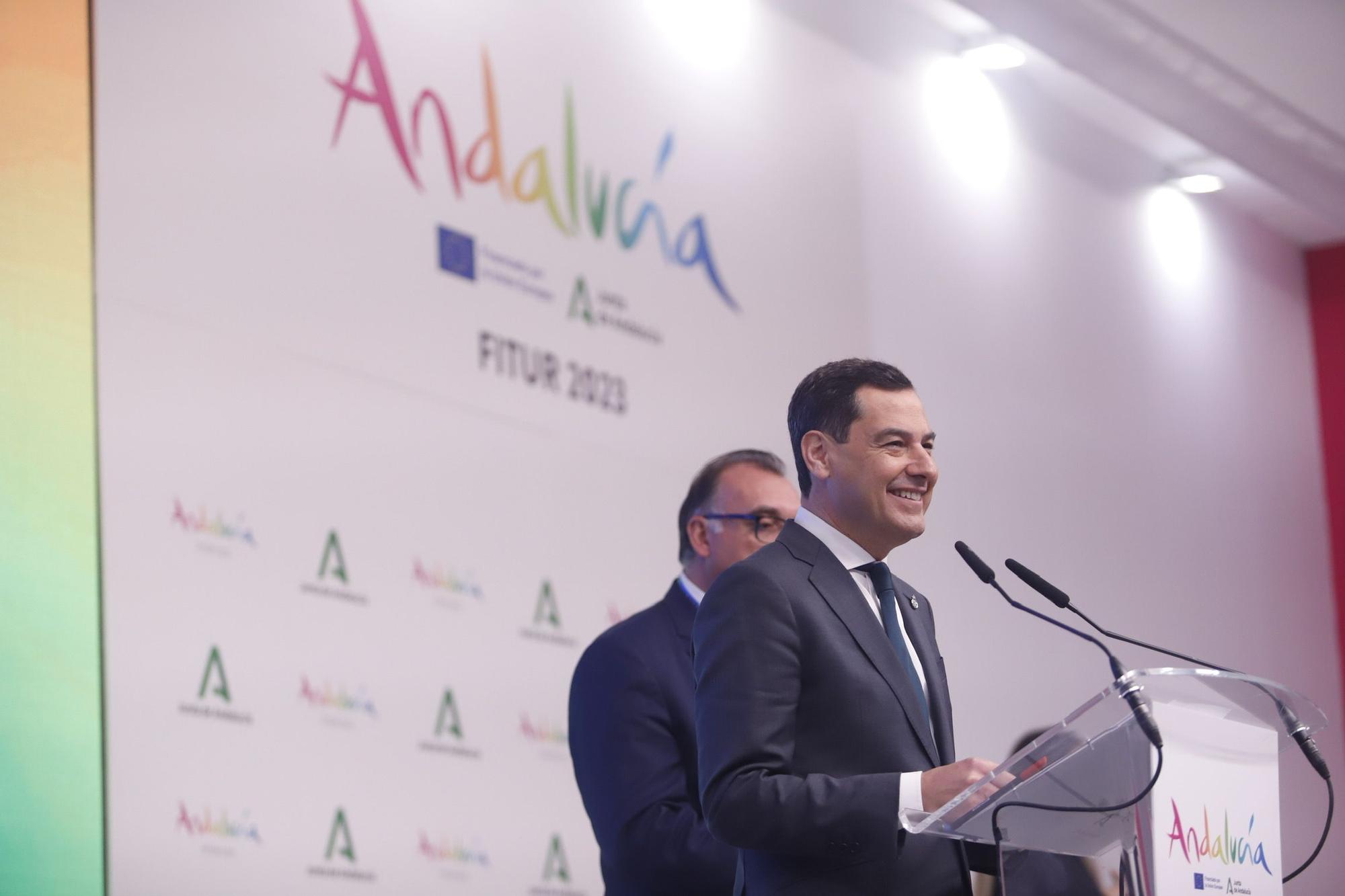 Inauguración del pabellón de Andalucía en la Feria de Turismo Fitur 2023