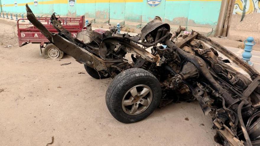 Imagen de uno de los coches usados por los terroristas.