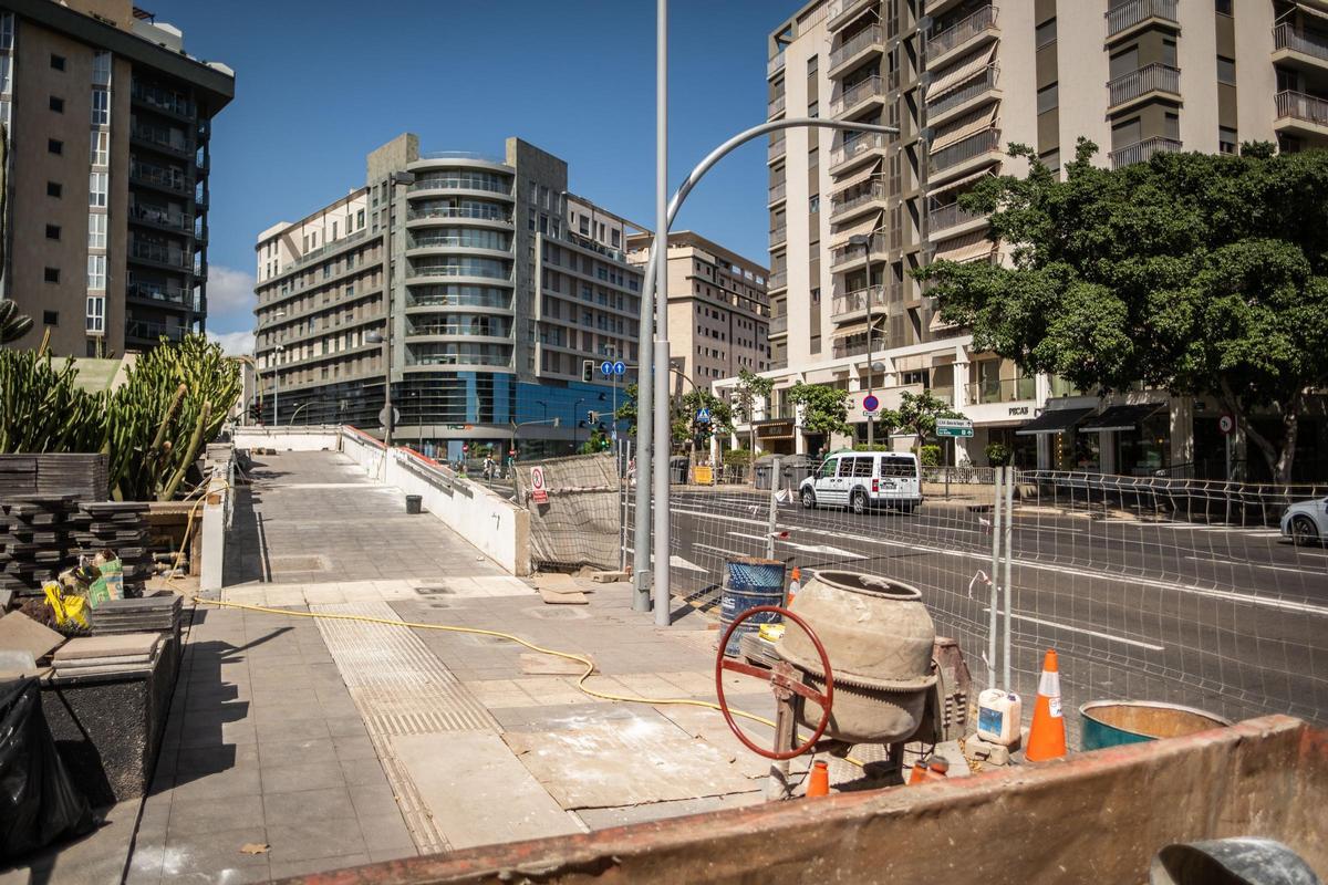 Obras para garantizar la seguridad de la esquina de Meridiano