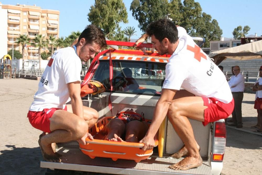 Simulacro de salvamento en Águilas