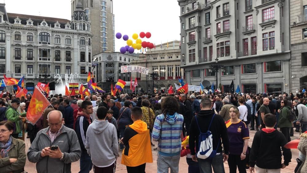 Las protestas en la plaza de La Escandalera