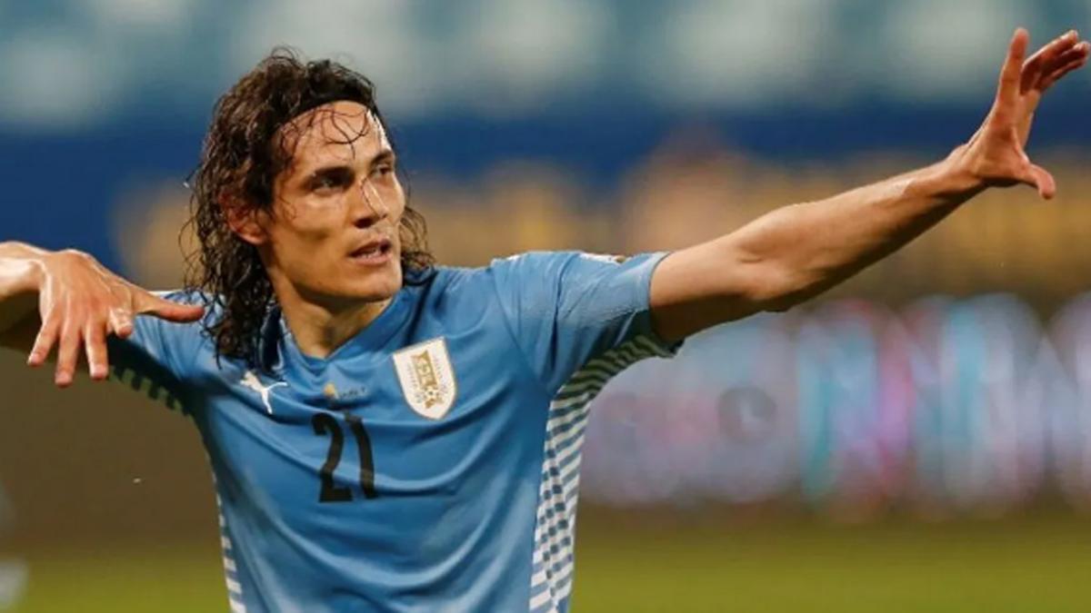 Cavani, con Uruguay