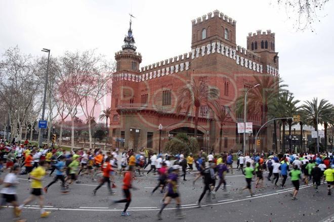 Las imágenes de la Mitja Marató de Barcelona