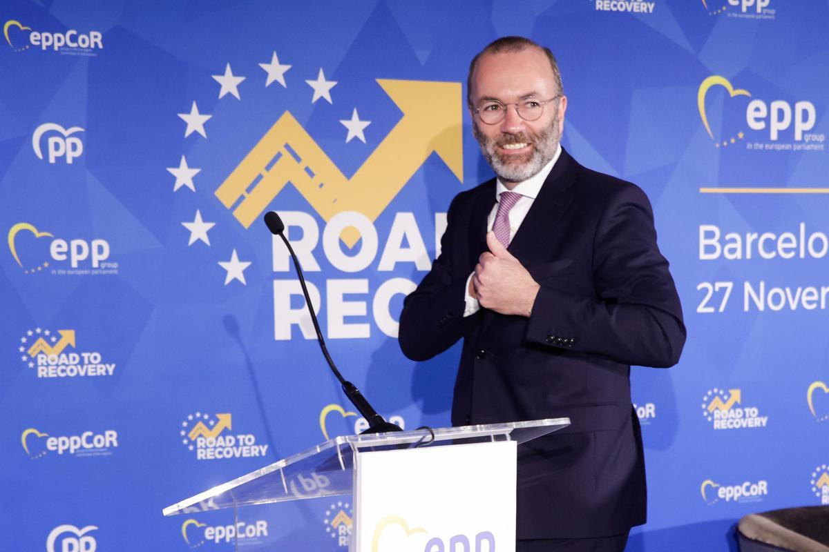El líder del PPE en la Eurocámara, Manfred Weber