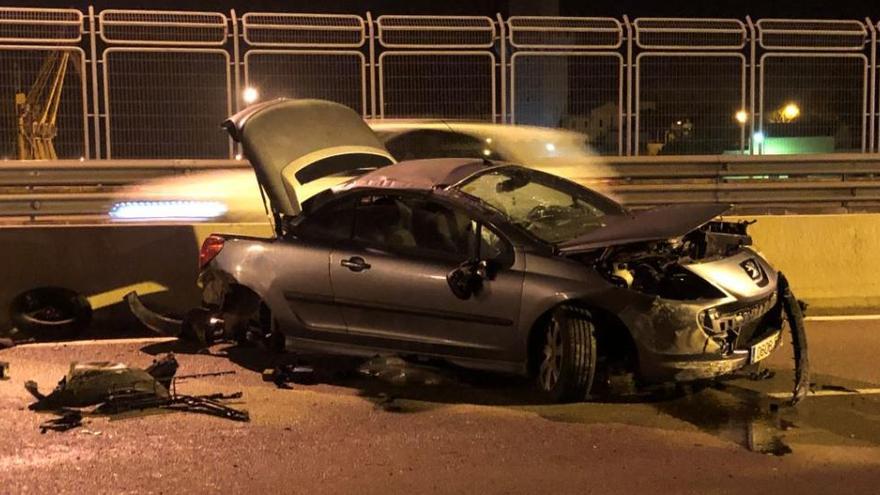 Unfallnacht auf den Straßen von Palma de Mallorca