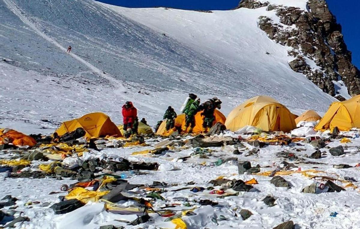 Residuos en el Everest