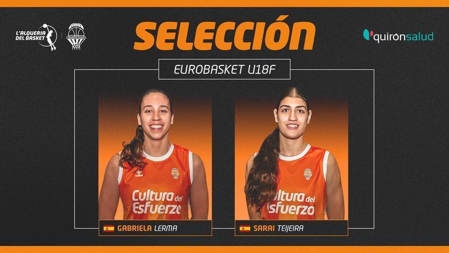 Gabriela Lerma y Sarai Teijeira van con España al Eurobasket U18 Femenino