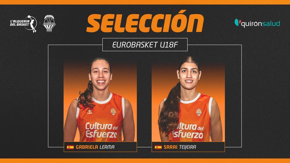 Gabriela Lerma y Sarai Teijeira van con España al Eurobasket U18F.