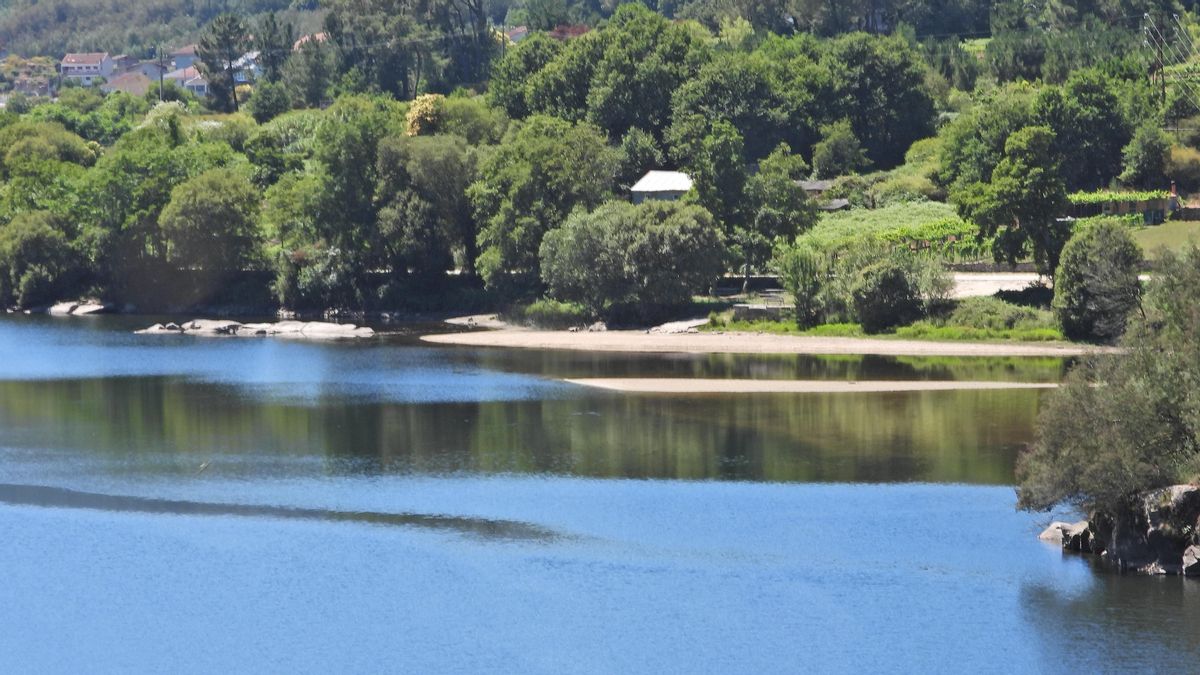 El río en Arnoia.