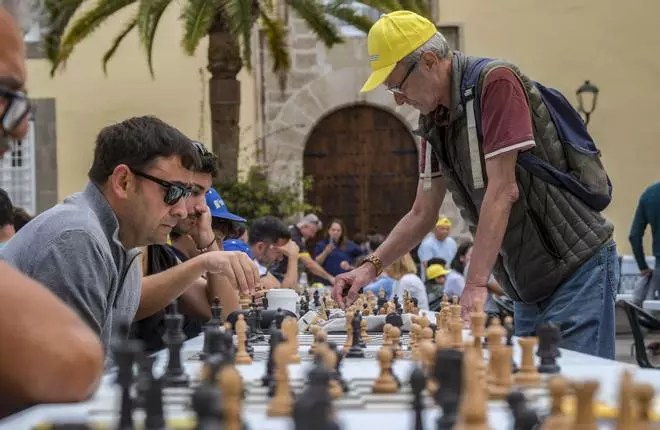 Simultánea de ajedrez en Vegueta, en Las Palmas de Gran Canaria