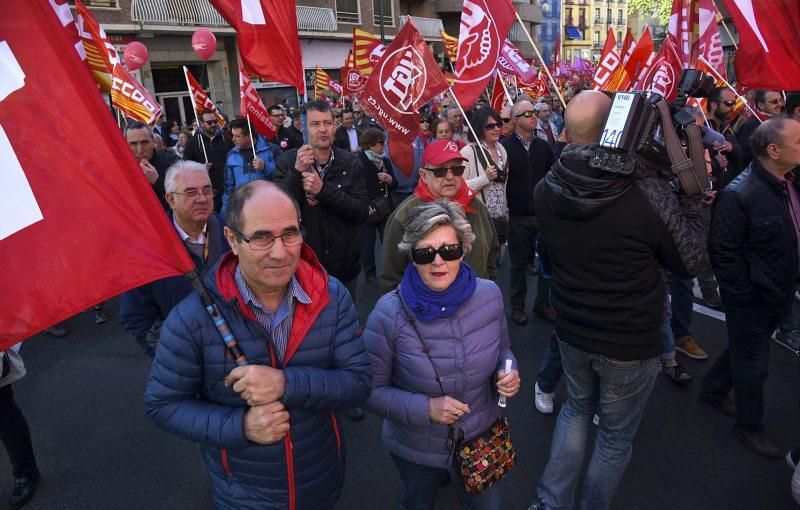 Fotod de la manifestación 1 de mayo- Día del trabajador