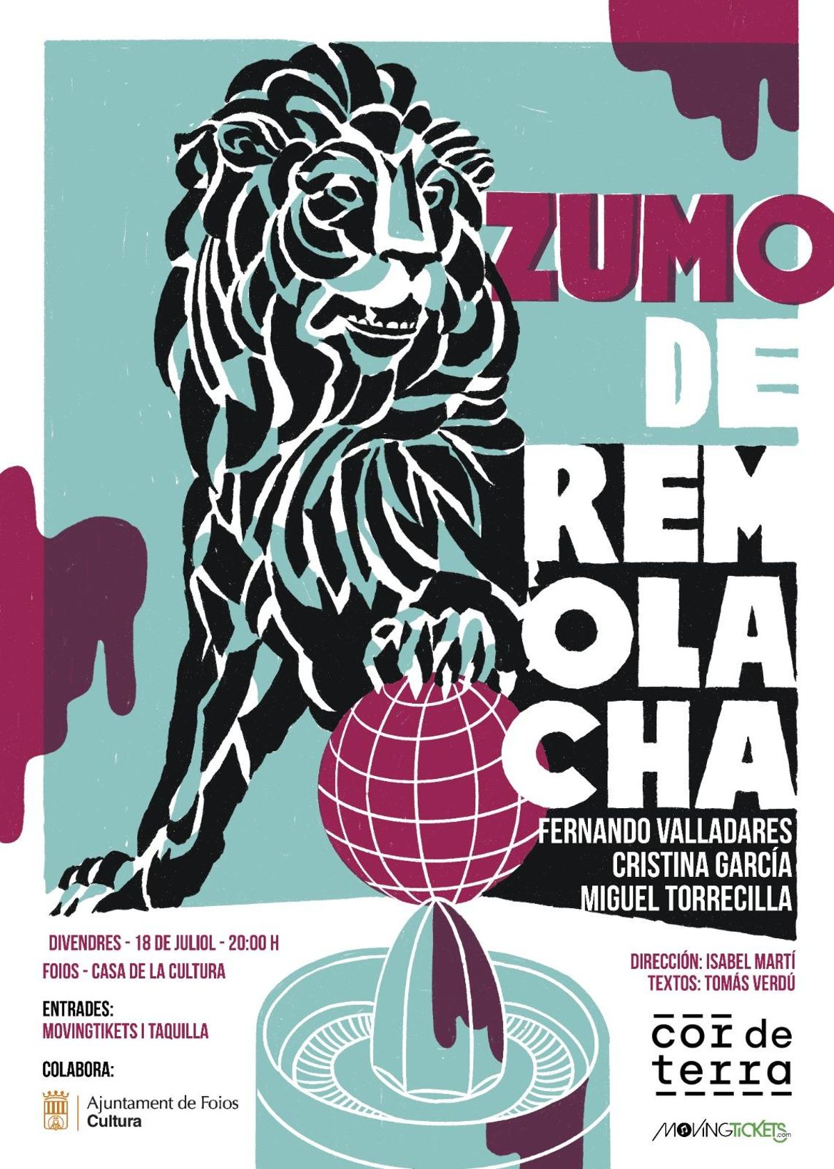 Cartel de la obra de teatro sobre la inacción climática.
