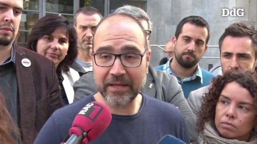 L'alcalde de Sarrià de Ter declara davant la fiscalia per tenir una pancarta a l'Ajuntament durant les municipals