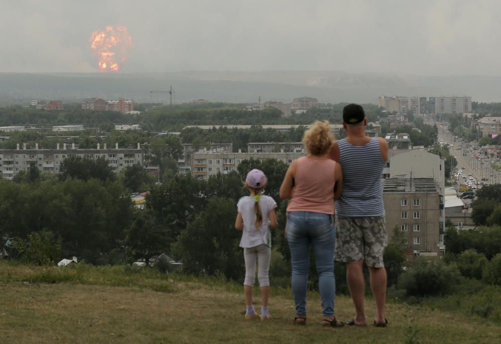 Miles de personas evacuadas en Siberia.