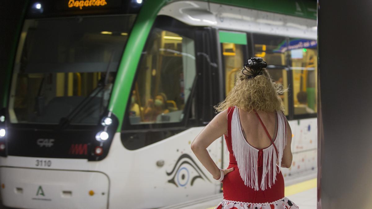 Metro durante la Feria de Málaga