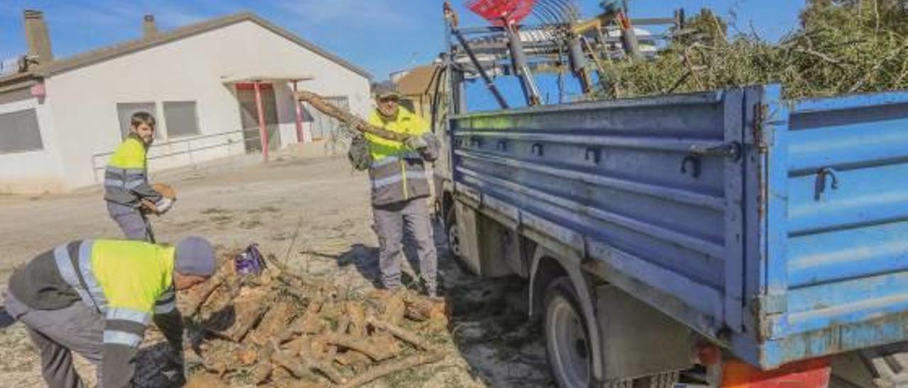 Imagen de las obras que se están realizando en la Guardería Infantil de San Miguel de Salinas.