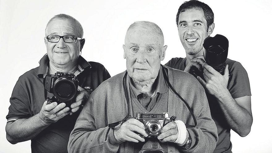Las tres generaciones de Foto Souto. // Foto Souto