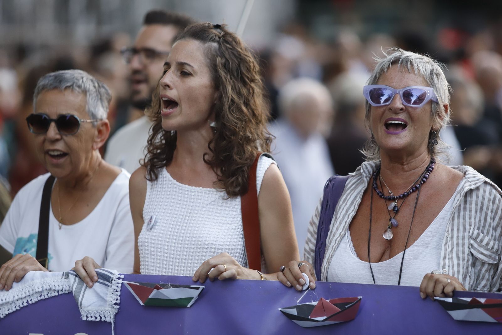 La manifestación por Palestina, en imágenes