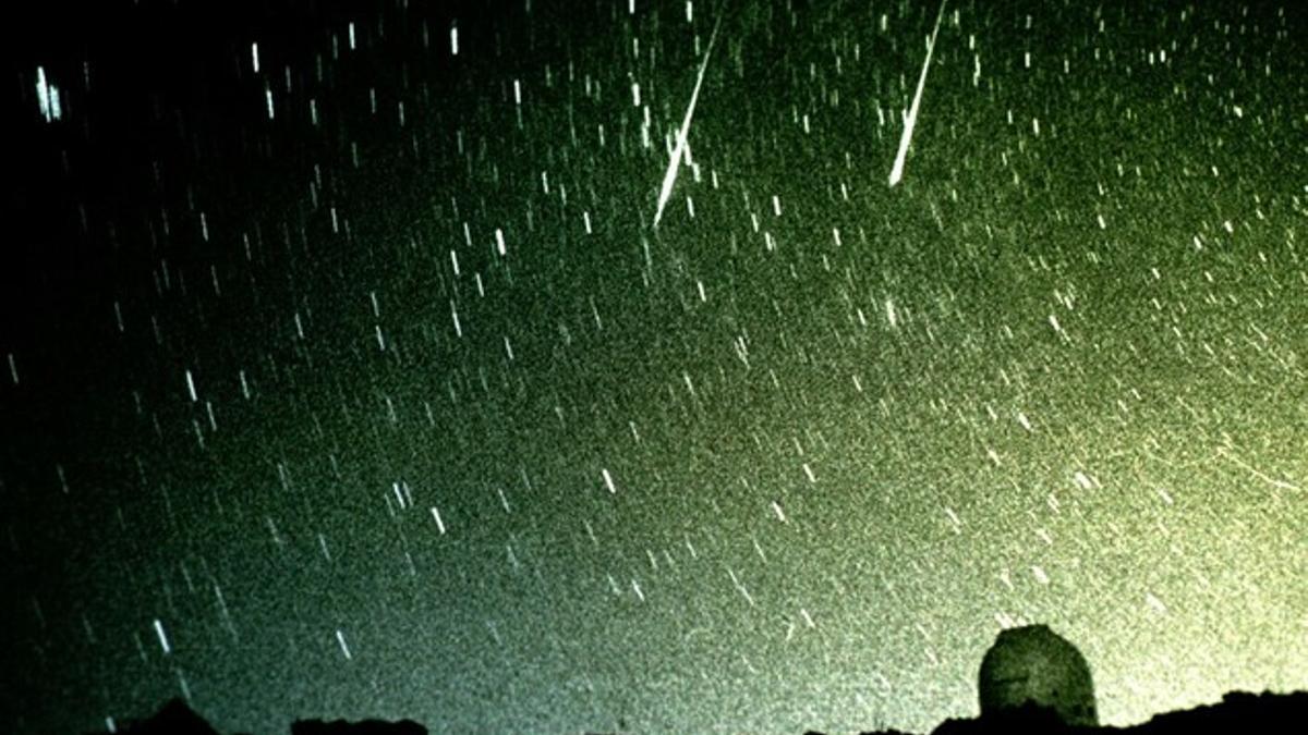 Lluvia de Leónidas en Canarias en 1998. Estrellas fugaces