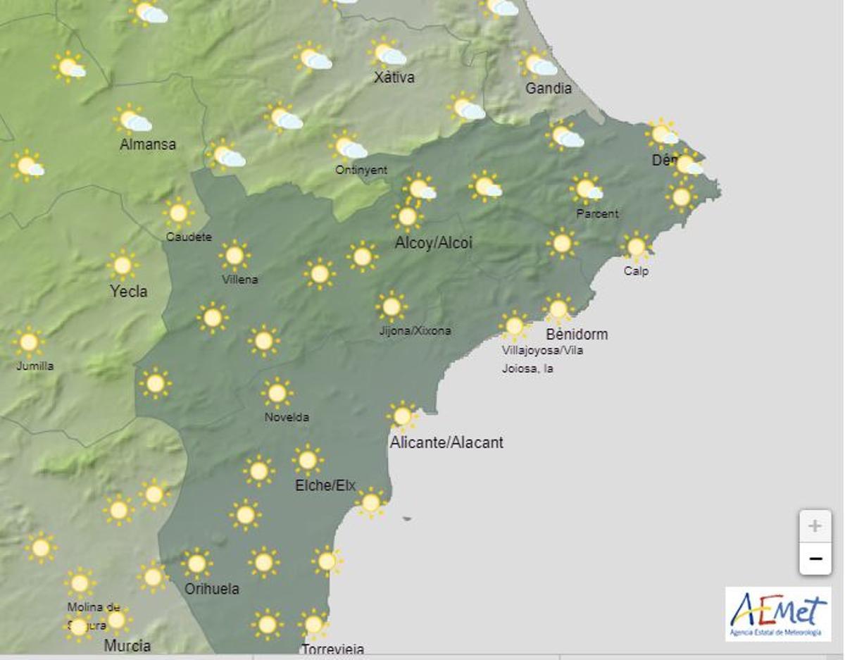 El tiempo para el domingo 12 de septiembre