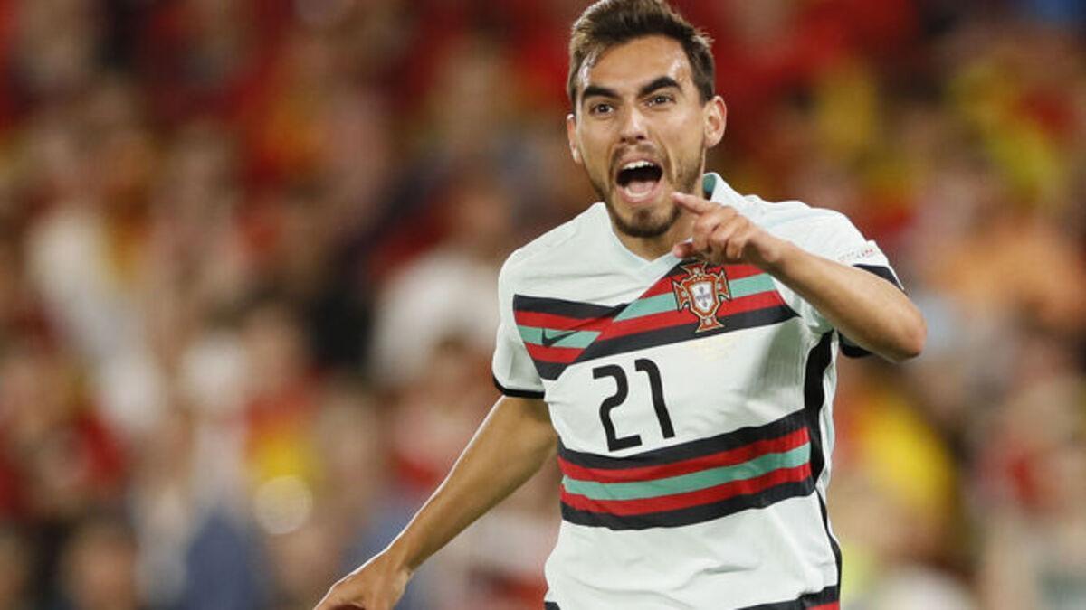 Ricardo Horta, en un encuentro con la selección portuguesa.