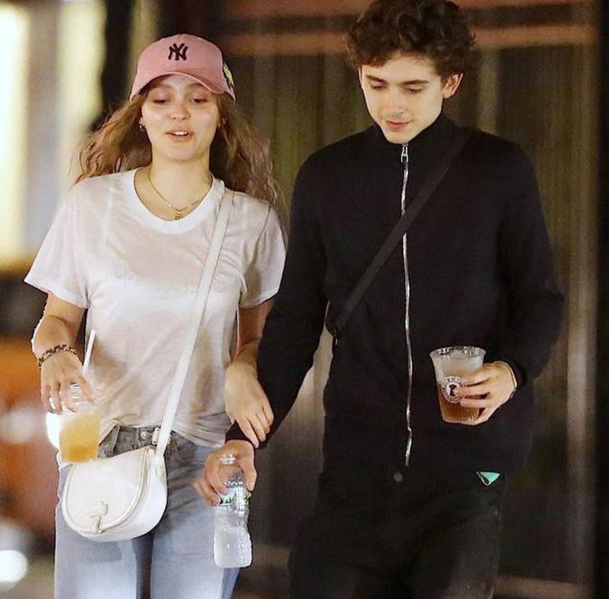 Timothée Chalamet y Lily Rose Depp