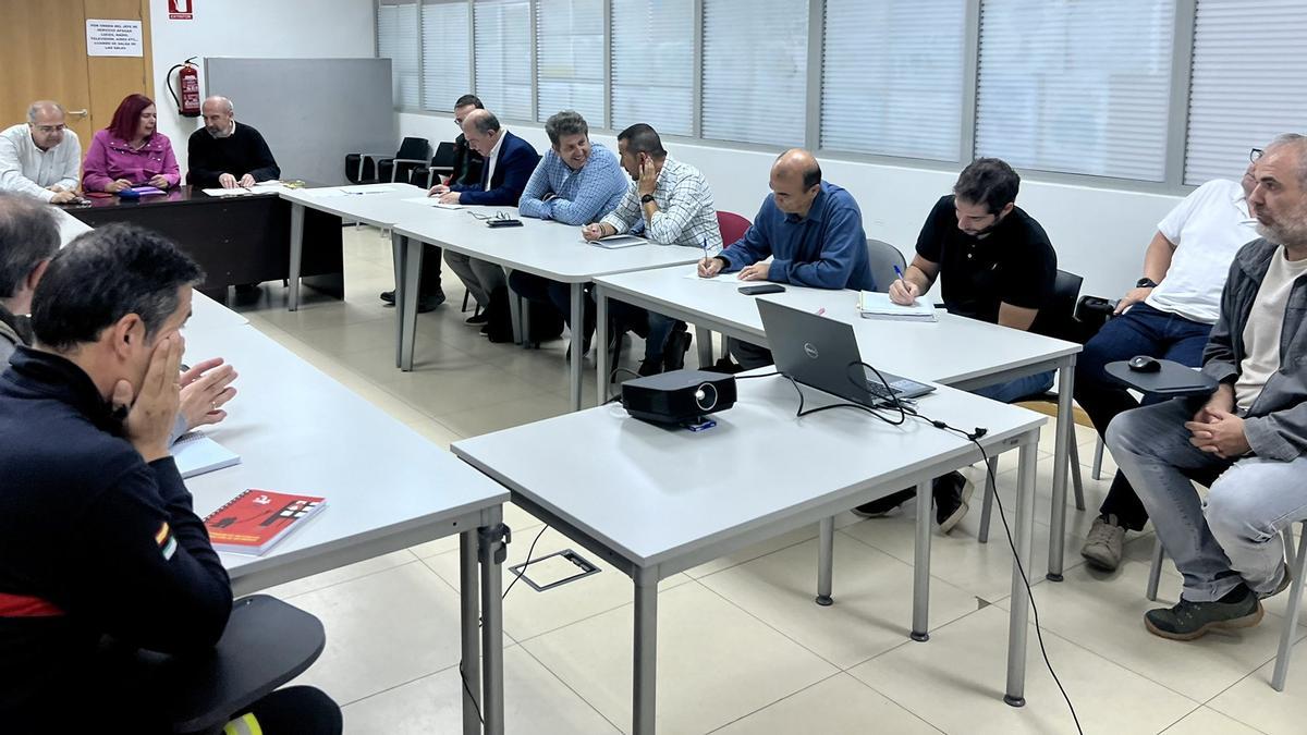 Reunión el comité de dirección del Plan Infoex, este martes en Cáceres.