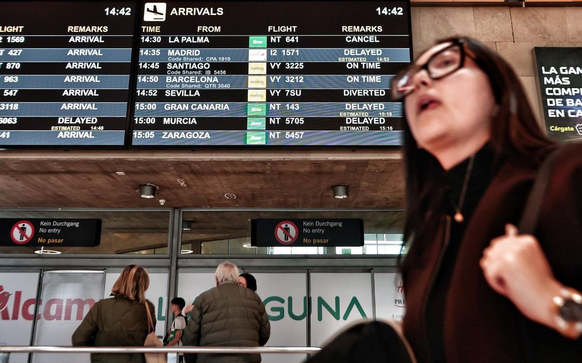 Retrasos y vuelos cancelados en Los Rodeos Retrasos y vuelos cancelados en Los Rodeos