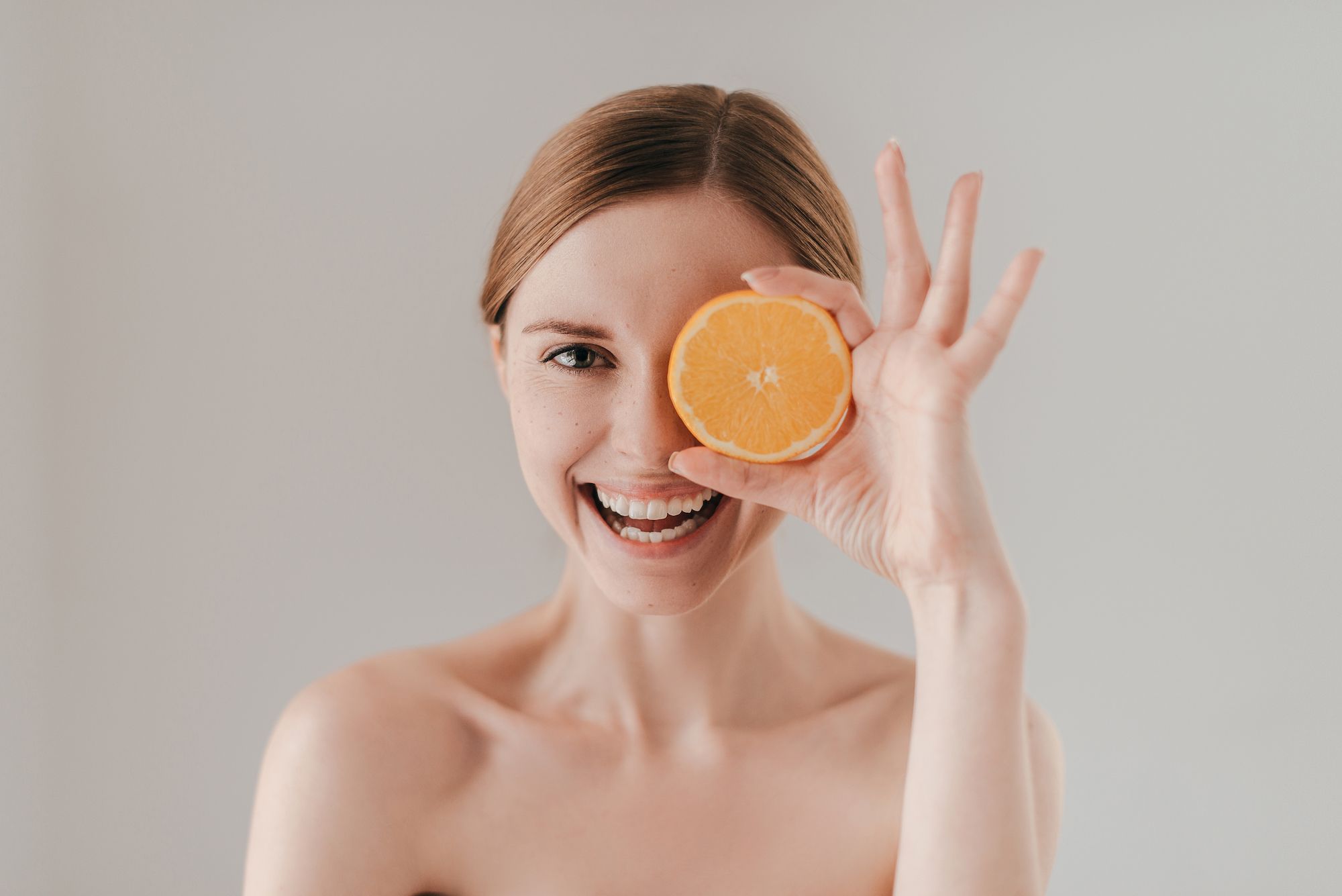 Discos con vitamina C para el rostro