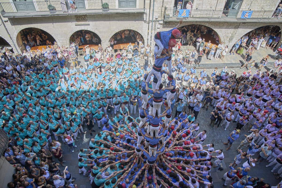Les imatges de la jornada castellera per celebrar els 30 anys dels Marrecs de Salt