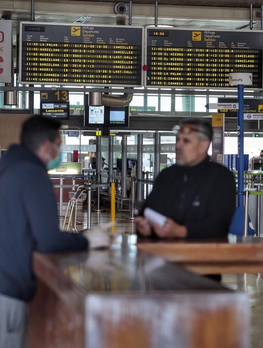 Situación en el aeropuerto Tenerife Norte con test