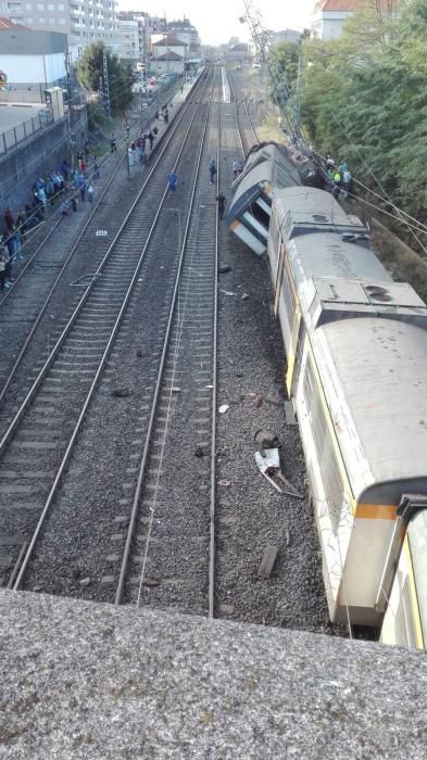 Accidente de tren en O Porriño