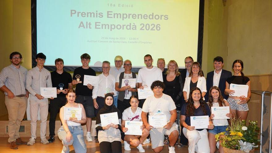 Arnau Triola i Jordi Riera, de Rieju, encapçalen els guardonats dels Premis Emprenedors de l’Alt Empordà 2026