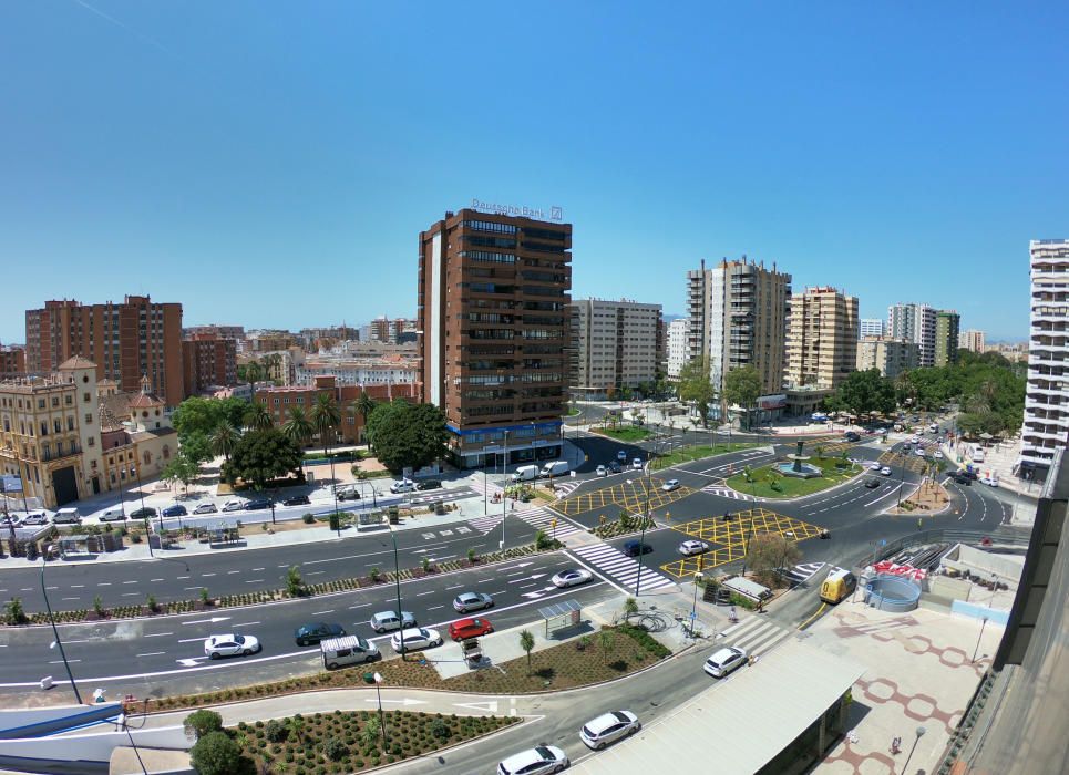 La avenida de Andalucía queda libre de las obras del metro de Málaga tras diez años.