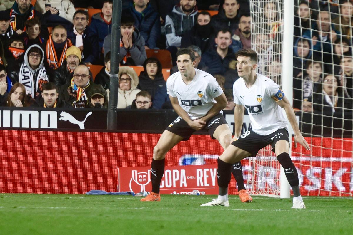 Valencia. Cuartos de final de copa del Rey partido Valencia CF Athletic de Bilbao VLC SPD