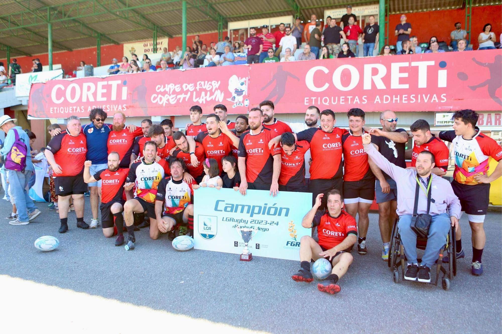 El Coreti Rugby Lalín asciende a la primera división gallega