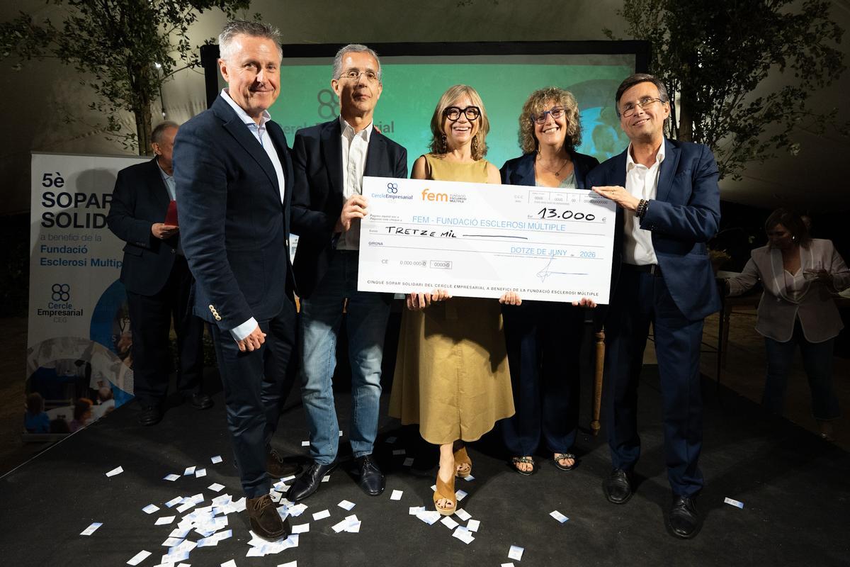 Imatge del Sopar Solidari del Cercle Empresarial Girona.