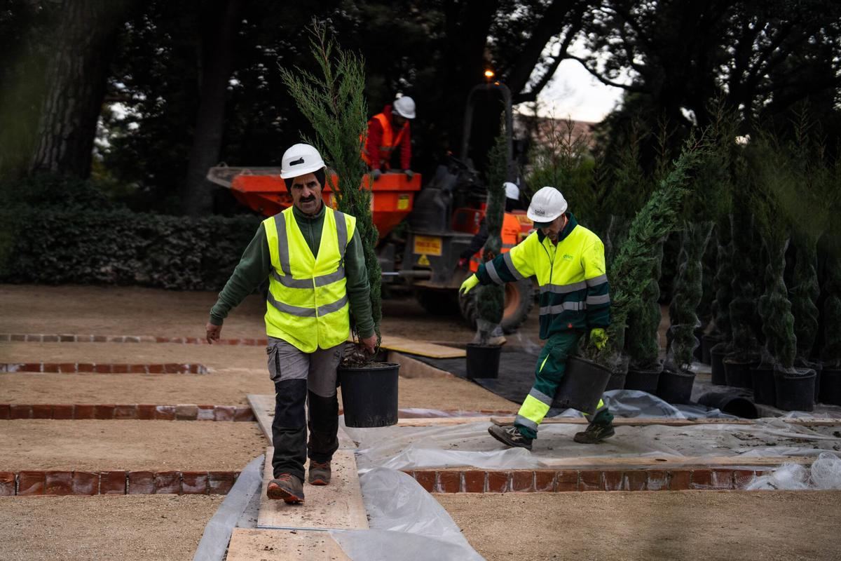 Visita exclusiva al Laberint d’Horta, cerrado durante un año por obras de restauración. Ya se están realizando nuevas plantaciones para recuperar sus jardines históricos. Barcelona, 4 de diciembre de 2025.