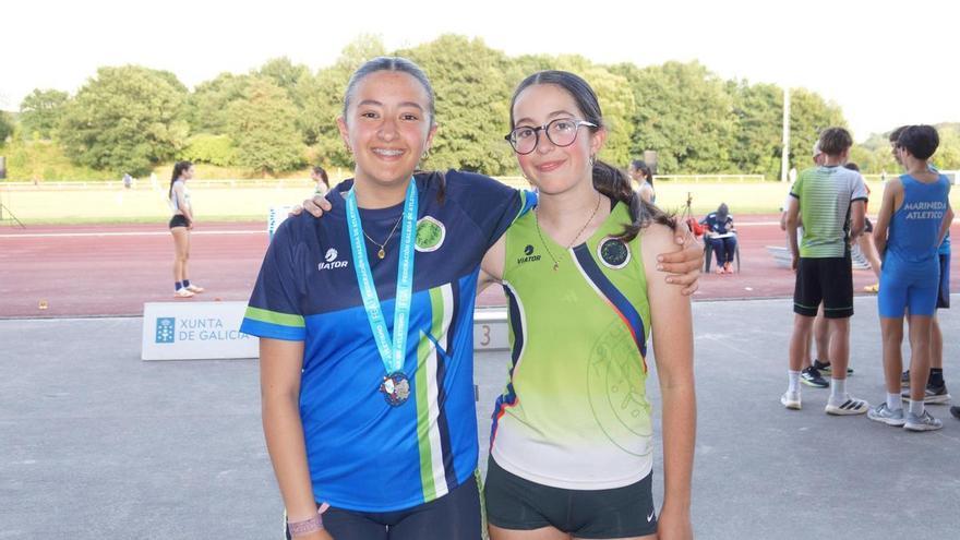 Aitana Fernández y Lara Oubiña destacan en el Autonómico cadete