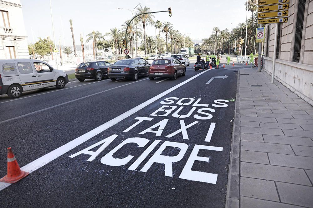 Primer día del cierre del giro en Antoni Maura