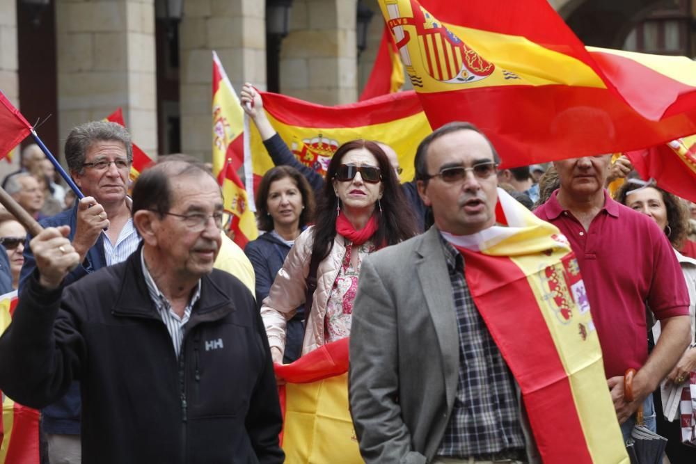 Manifestación en Gijón por la unidad de España