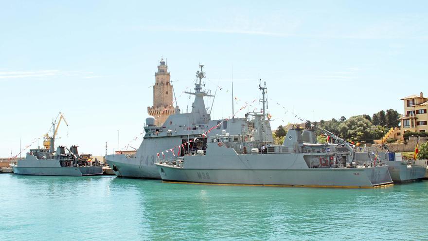 Llegan a Palma los buques participantes en las maniobras Spanish Minex-24