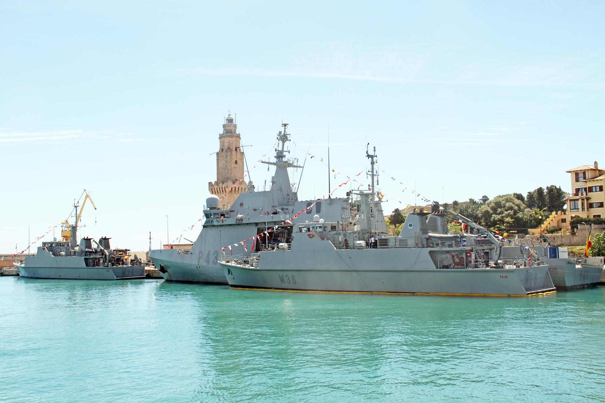 Llegan a Palma los buques participantes en las maniobras Spanish Minex-24