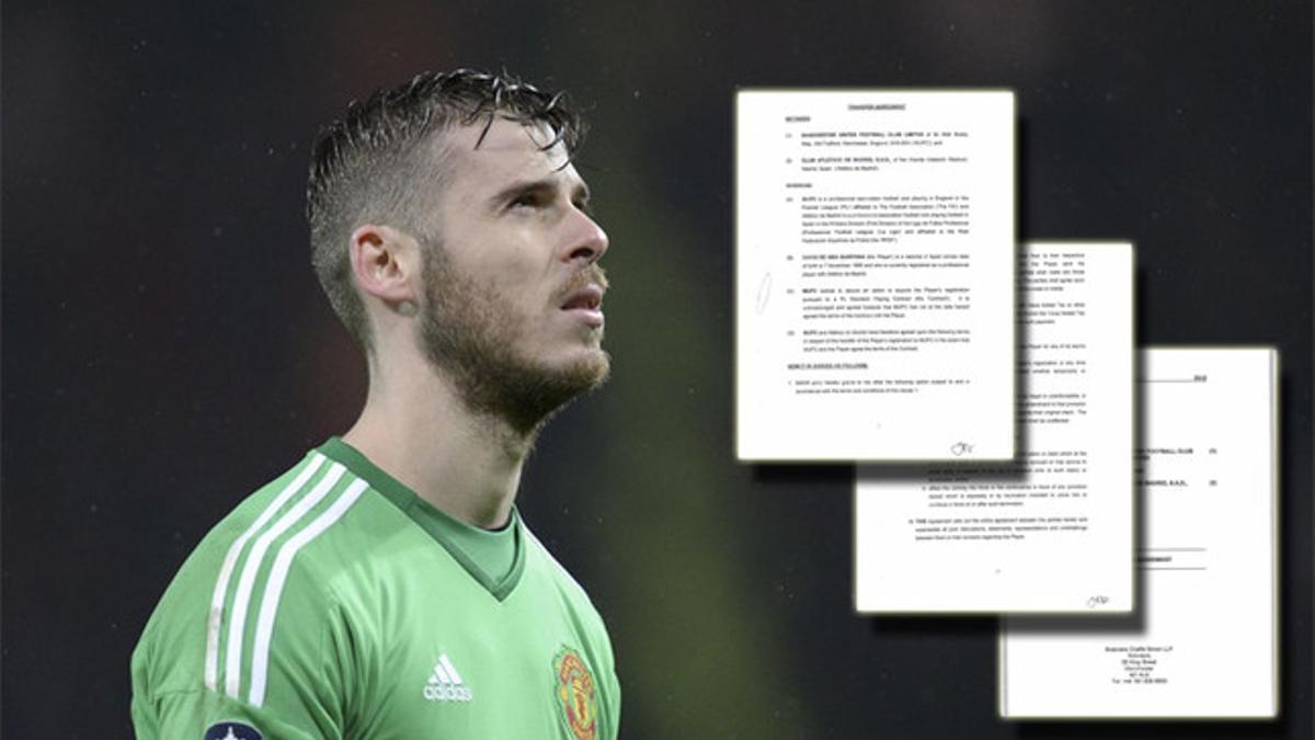 Desvelado el contrato de De Gea con el United