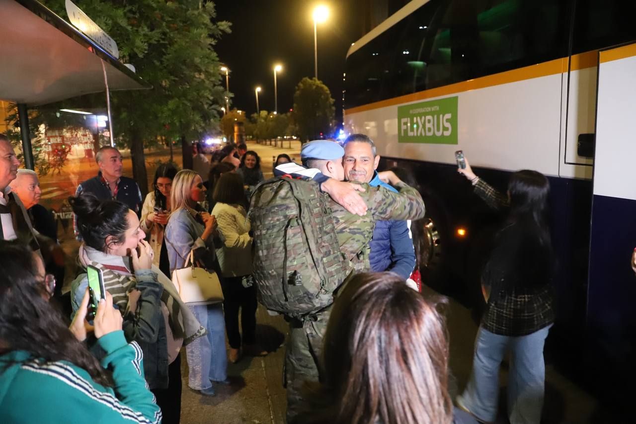 La llegada de los militares de la BRI X desde el Líbano