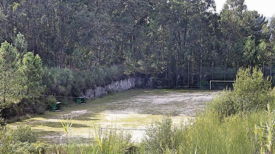 Aspecto del campo de fútbol de San Julián.