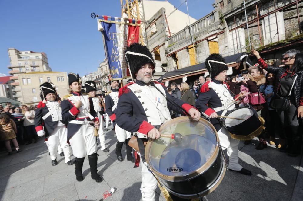 Las tropas napoleónicas campan a sus anchas por el Casco Vello sin saber que el domingo serán expulsados de la ciudad.